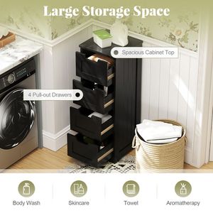 Organizzatore Laterale Autoportante a 4 Cassetti, Organizzatore Premium per Vestiti con Soluzione Pratica di Stoccaggio - Product Image 6