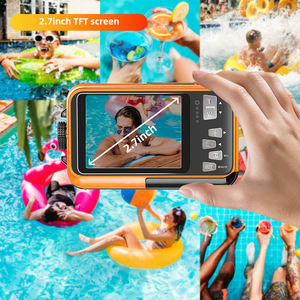 Appareil photo numérique étanche rétro vintage 10FT, résolution vidéo 30MP 1080P FHD, pour la plongée en apnée - Product Image 4