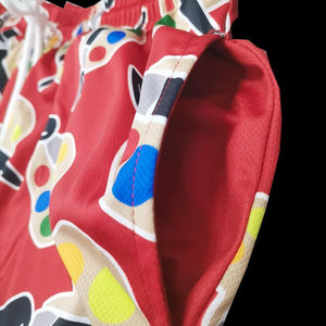 Men Active Wear All Over Print Above the Knee 5 Inch Inseam Custom Sublimation Streetwear Double <b>Layer</b> Basketball Mesh Shorts - Product Image 6