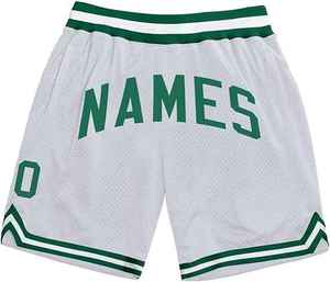 Shorts de basketball pour hommes en tissu satiné respirant personnalisé avec logo frontal et design par sublimation, service OEM pour adultes - Product Image 5