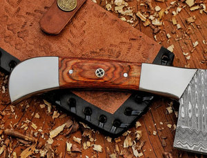 Brand New Edition Handmade Damascus Steel Chef Cleaver Knife w/Exotic Wood Handle 12" Extra Sharp Kitchen Tool Chopper Knife - Product Image 3
