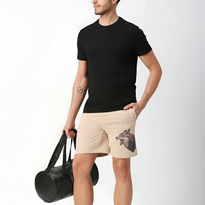 Shorts de plage décontractés en toile respirante avec impression par sublimation, couleurs personnalisées, poches et taille élastique, shorts de sport - Product Image 4