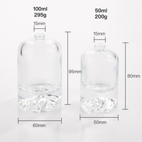 Fragrance Factory Stock Heavy Base Mountain Stone Volcano Bottom 30ml 50ml 100ml Cylinder For Men Women Perfume Bottles