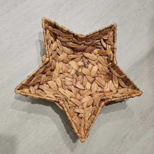 Star shaped basket xmas decorations high quality home storage <b>container</b> <b>water</b> hyacinth baskets - Product Image 4