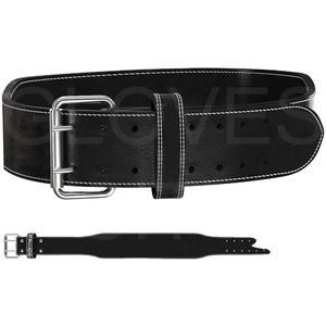 Cinturón de levantamiento de pesas de cuero cómodo y pesado para Fitness seguridad Brace espalda baja fuerza entrenamiento ejercicio guantes brilla - Product Image 1