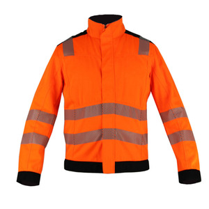 Hi Vis Reflective <b>Jacket</b> Safety Windbreakerconstruction <b>Worker</b> Uniform road way safety - Product Image 3