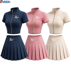 Conjuntos de Ropa de Verano para Mujer, Estilo Urbano, Personalizados, de Moda, con Chaqueta de Manga Corta con Cierre y Conjunto de Falda y Pantalones Cortos - Product Image 6