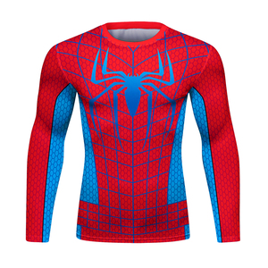 Camiseta de Compresión para Hombre, Sublimada, Diseño de Superhéroe, para Gimnasio, Fitness, Entrenamiento, Running, con Logotipo Personalizado, Antibacteriana - Product Image 3