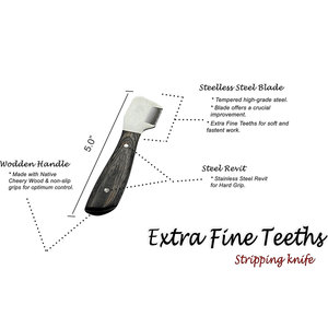 Cuchillo Profesional para el Cuidado de Mascotas, para Eliminar Pelo Suelto y Recortar, Cuchillo Resistente para Perros y Gatos - Product Image 2