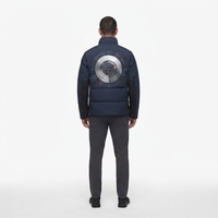Blouson matelassé technique personnalisé OEM pour homme, imperméable, en nylon recyclé Ripstop, manteau d'hiver, streetwear urbain, articulé et ajusté