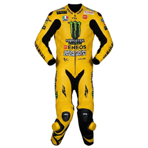 Traje de Motociclismo de Una Pieza MotoCP Ramaha, Transpirable, de Cuero, para Carreras, Profesional, con Armadura de Nivel 2 CE - Product Image 1