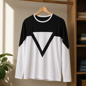เสื้อยืดลำลองแขนยาวผู้ชายระดับพรีเมียม |   เสื้อยืดคอกลมผ้าคอตตอนผสมลายกราฟิกสวมใส่สบายสำหรับการเดินทางและการใช้งานในชีวิตประจำวัน - Product Image 5