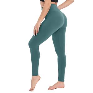 Leggings pour femmes à taille mi-haute en Spandex et Polyester respirants, sans couture, pleine longueur, grandes tailles, haute qualité, service OEM, vente en gros - Product Image 3