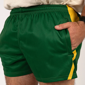 Shorts Micro Solides Écologiques pour Hommes en Gros – Anti-boulochage, Taille Élastique en Polyester, Séchage Rapide, Tissu Satiné – Idéal pour la Gym, la Natation et la Plage - Product Image 4