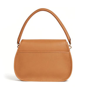 Tan <b>Pebbled</b> PU Shoulder Bag Fashion Crossbody Purse Single Strap Zipper Closure Daily Use - Product Image 3