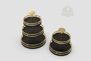 Support à desserts Ramadan, Présentoir à friandises Aïd, Plateau de service palestinien pour l'hospitalité arabe, Support à dattes - Product Image 4