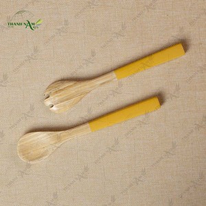 Cuillère en bambou classique faite à la main, écologique, durable, ustensiles de cuisine directement du Vietnam pour les cadeaux, choix intelligent - Product Image 2