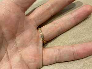 Bague éternelle complète en moissanite taille poire et taille ronde, en argent 925 original plaqué or, idéale pour un cadeau de fiançailles ou d'anniversaire pour la mariée - Product Image 5