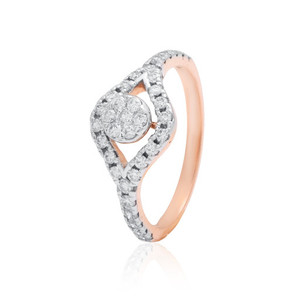 Anillo de Diamantes Naturales de Oro Rosa de 14 Quilates Personalizado, Joyería de Lujo para Mujer, 2.370 g de Peso de Oro, Suministro al por Mayor B2B - Product Image 1