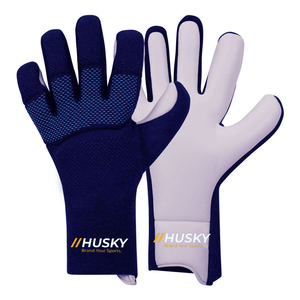 HUSKY SPORTSWEAR Warm Full Finger <b>Touchscreen</b> <b>Gloves</b> Black Acrylic Cotton Winter Outdoor Use Jacquard Wrist Length Breathable - Product Image 1