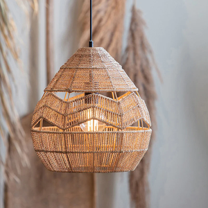 Exclusive Design Handmade Vietnam Seagrass Lampshade Bohemian Decorative <b>Light</b> Cover - Product Image 4
