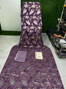 Conjunto de Dirac Somalí en Oferta, Maqbal Dirac Estampado, Vestido de Jacquard de Terciopelo 100% Poliéster, Resistente a la Encogimiento, Talla Mediana para Niñas - Product Image 3