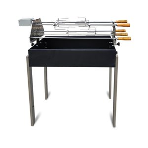 Asador Motorizado de 5 Brochetas Souvla Cipriota Griega, Asador Giratorio Automático, Parrilla de Carbón para Barbacoa - Product Image 1