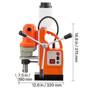Taladro Magnético de 1200 W, Diámetro de Perforación de 1.5, Potencia de 2248 Lbf con Velocidad de 900 RPM, Taladro Magnético Eficiente con Vástago Weldon - Product Image 5