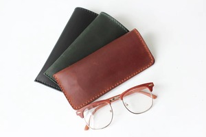 Genuine Leather Classic Luxury Handmade <b>Reading</b> <b>Glasses</b> Case Slim Fit Eyewear Protector Water Resistant Lightweight LGC-0172 - Product Image 5