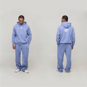 Chándal con capucha para hombre de corte regular con ribetes - Product Image 1