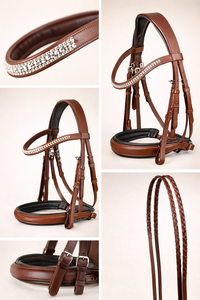 Proveedores de Bridas Inglesas de Cuero Premium para Caballos, Equipos y Accesorios Ecuestres, Fabricantes OEM, Bridas Inglesas en Venta - Product Image 3