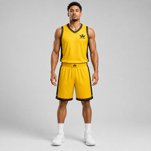 Uniforme de Baloncesto Personalizado, Jersey y Pantalones Cortos Sublimados, Diseñado con Material de Poliéster Transpirable - Product Image 1