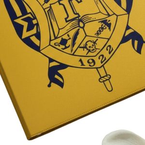 Sigma Gamma Rho 3 <b>Ring</b> Binder Yellow Crest Greek Sorority Binder Durable School Office Organizer Folder - Product Image 5