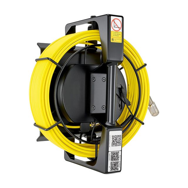 "Industrial Endoscope 164ft/50m Wireless WiFi Drain Pipeline Camera with 12 LED Lights & IP68 Protection"