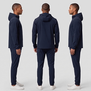 Chándal cortavientos personalizado OEM para hombre, ropa deportiva de poliéster, conjuntos de jogging de invierno para hombre, chándal de diseño personalizado. - Product Image 4
