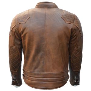 Veste en cuir de moto/motocyclette de haute qualité, personnalisée, la plus vendue en gros, avec fermeture éclair, pour la course - Product Image 6