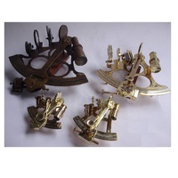 Réplique de Sextant Antique en Laiton Plaqué Or 20 cm – Produits Nautiques Vintage, Instrument de Navigation Maritime pour Collectionneurs