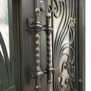 Royal Luxury Rust-resistant Wrought Iron Security Main Gate Intricate Pattern Powder-Coated Finish Easy Assembly Modern Design - Product Image 5