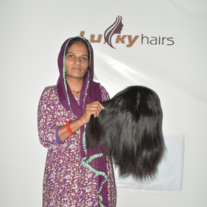 Perruque Lace Front en Cheveux Humains Vierges Indiens Remy de Haute Qualité, Lisses et Soyeux, Noir Naturel, Pré-Pluckée, Légère - Product Image 4