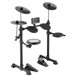 Batteria Elettronica con 15 Kit e 150 Suoni, Supporto USB MIDI, Rullante in Mesh da 6.5 Pollici Silenzioso, Batteria Elettronica Pieghevole - Product Image 1