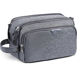Borsa da Viaggio Impermeabile Vorspack per Cosmetici e Accessori, Grigia - Ottima Idea Regalo - Product Image 1