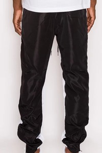 Pantalon de survêtement décontracté pour homme, jaune, noir et blanc, à blocs de couleur, taille élastique avec cordon de serrage, léger, streetwear d'été - Product Image 5