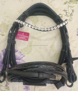 Brida de cuero para caballo de alta calidad con cómoda y suave almohadilla acolchada para la cabeza y la nariz, mayorista - Product Image 3