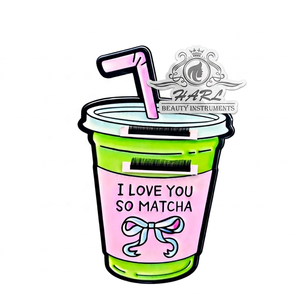 HARL Placas Magnéticas Acrílicas para Pestañas con Diseño de Taza de Café Matcha, Herramientas de Belleza Duraderas, Color Personalizado de Moda - Product Image 2