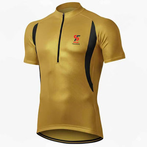 Maillot de cyclisme personnalisé en polyester et élasthanne, léger, respirant et à séchage rapide, à manches courtes, pour la vente en gros - Product Image 1