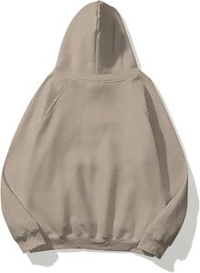 Sudadera con capucha de forro polar para mujer, informal, con logo personalizado, ecológica, transpirable, con bolsillo canguro, corte holgado, estampado de letras, talla grande, para otoño - Product Image 2