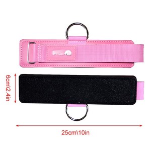 Top Quality New Arrival Padded Gym Black Cable Ankle Cuffs Fitness Accessories s Ankle <b>Straps</b> for Cable Machines - Product Image 6