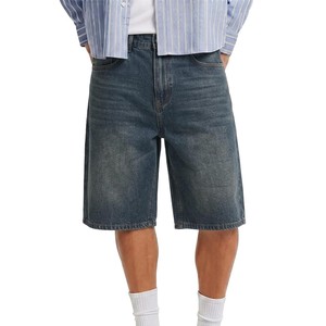Nuevos Pantalones Cortos de Mezclilla para Hombre, Cintura Alta, Corte Recto, Lavado a la Piedra, Algodón, Casuales, Transpirables, para Verano, OEM ODM - Product Image 3