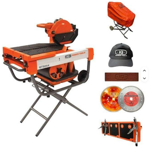 NOUVEAU Kit de scie à maçonnerie à coupe sèche IQ Power Tools IQ-TS244-OPK 2000W 254mm (10") avec table d'extension et accessoire d'aspiration - Product Image 3
