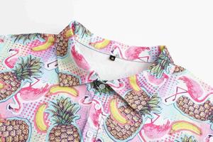 Venta caliente de los hombres de manga corta Casual Golf Shirts Verano al aire libre sublimado Jersey impreso para Polo con patrón sólido - Product Image 3